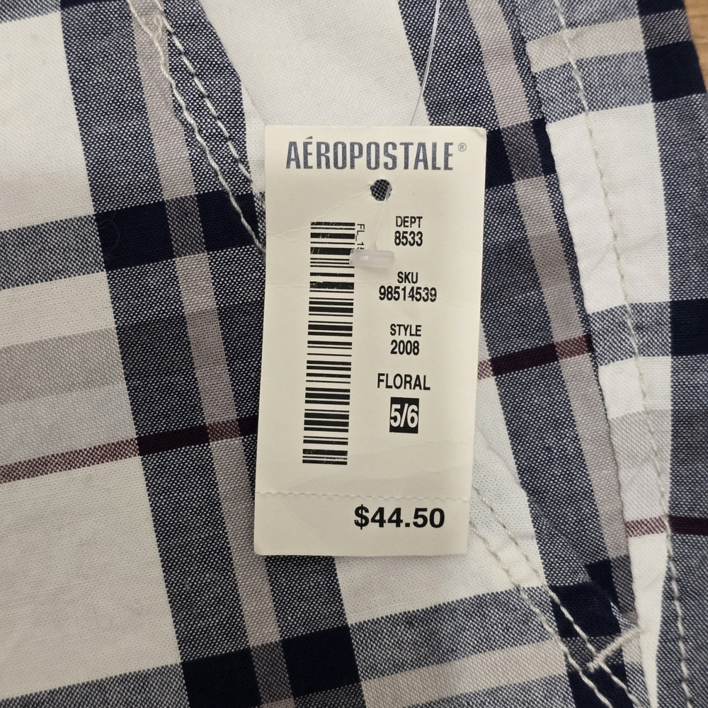 Aeropostale Stretch Womens Bermuda Plaid Shorts - Picture 3 of 5